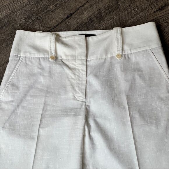 New!! BCBGMaxAzria White Linen Wide Leg Dress Pants Trousers - Sz 6 TALL GIRLS! - Picture 11 of 14